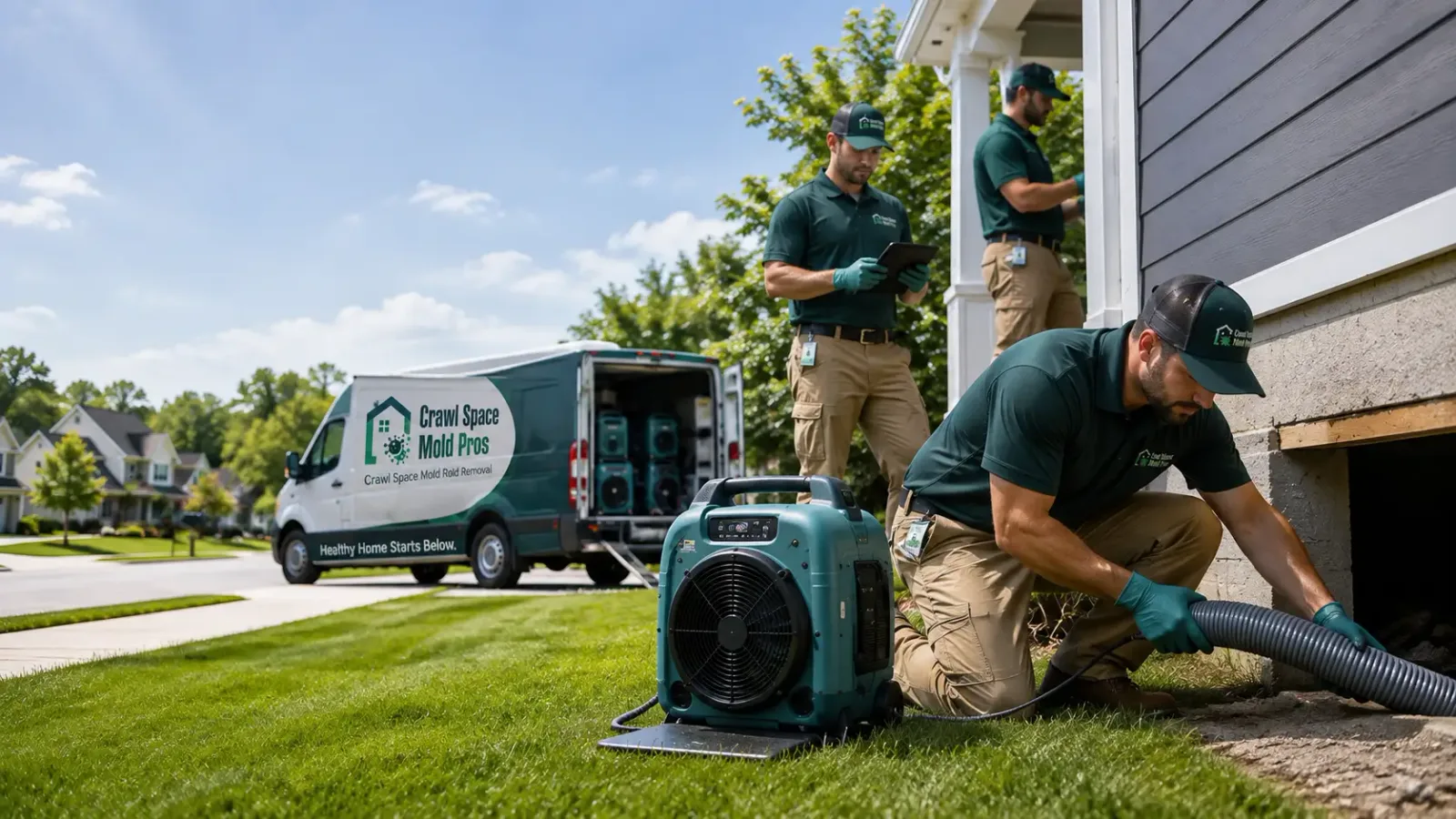 Crawl Space Mold Removal in Hingham, MT